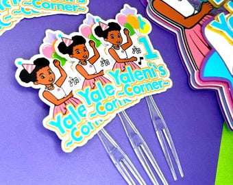 Gracie Girl Cupcake Topper, Gracie Girl Party Decorations, Customized Cake Topper, Gracie Girl, Gracie Girl Party Favors