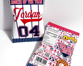 Baseball Party Chip Bag, Baseball kid  Party Decorations, SportsParty Supplies