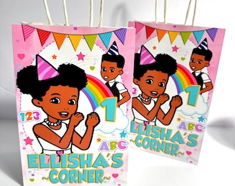 Gracie Girl Party Treat Bag, Gracie Girl Party Decorations, Gracie Girl Party Supplies, Gracie Girl Party Gable Box Treat bag Goodie Bag