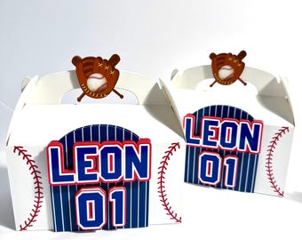 Baseball 3D Favor Boxes Sports Party Treat Boxes Baseball Party Decorations