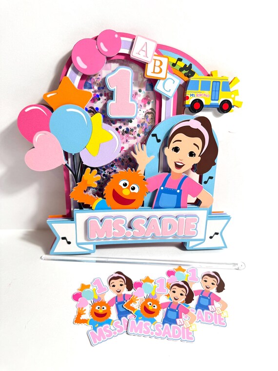 Topper De Pastel Personalizado De Ms Rachel – El Detalle Que Hará Brillar La Sonrisa De Tu Pequeño En Su Cumpleaños