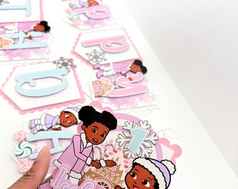 Gracie Girl Winter Onderland  Happy Birthday Banner, Gracie Girl Party Decorations