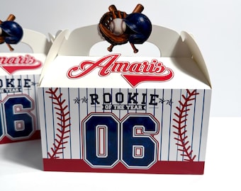 Baseball  Favor Boxes Sports Party Treat Boxes Baseball Party Decorations