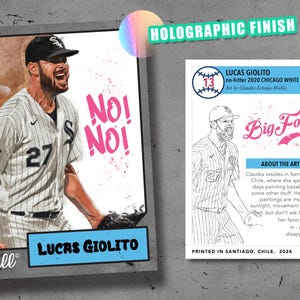 La tua scelta! Carta olografica artistica da baseball in edizione limitata MLB di Claudia L. Letonja