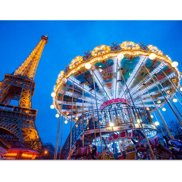 Tour Eiffel, Paris, France, tirage sur papier photo argentique HD, prêt à encadrer, pour décoration d'intérieur