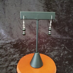 Onyx Dangle Earrings - Sterling Silver