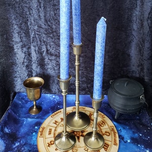 Matching Brushed Bronze Vintage Candle Holders