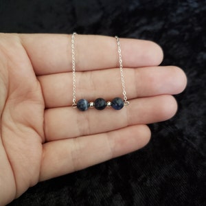 Sodalite Beaded Bracelet - Sterling Silver
