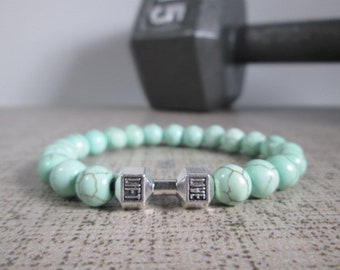 Dumbbell, Barbell Workout Bracelets, Perfect Gift For Your Fitness Jewelry Friends