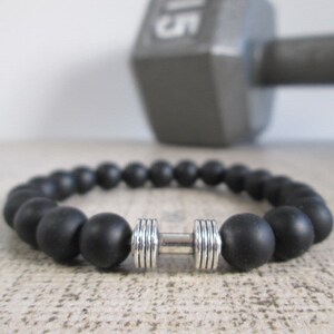 Dumbbell, Barbell Workout Bracelets, Perfect Gift For Your Fitness Jewelry Friends image 7