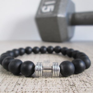 Dumbbell, Barbell Workout Bracelets, Perfect Gift For Your Fitness Jewelry Friends Round Dumbbell