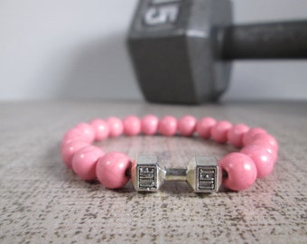 Dumbbell, Barbell Workout Bracelets, Perfect Gift For Your Fitness Jewelry Friends