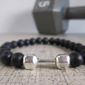 Dumbbell, Barbell Workout Bracelets, Perfect Gift For Your Fitness Jewelry Friends image 4