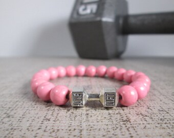 Dumbbell, Barbell Workout Bracelets, Perfect Gift For Your Fitness Jewelry Friends