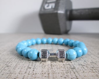 Dumbbell, Barbell Workout Bracelets, Perfect Gift For Your Fitness Jewelry Friends