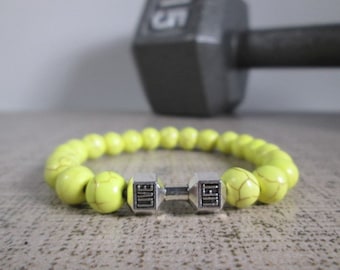 Dumbbell, Barbell Workout Bracelets, Perfect Gift For Your Fitness Jewelry Friends