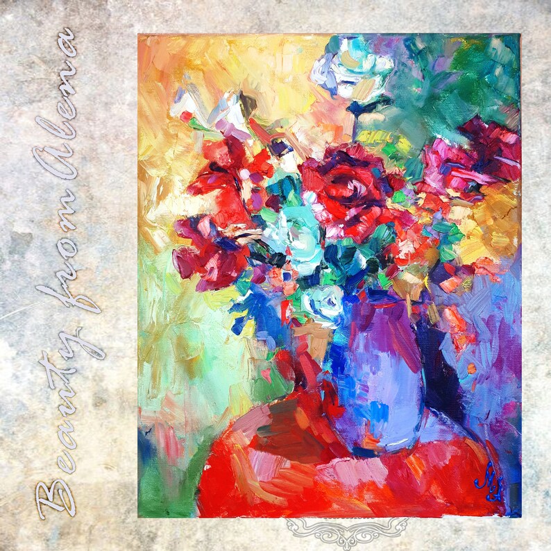 Roses In A Lilac Vase Red Bright Picture White 25 Off Flowers With And