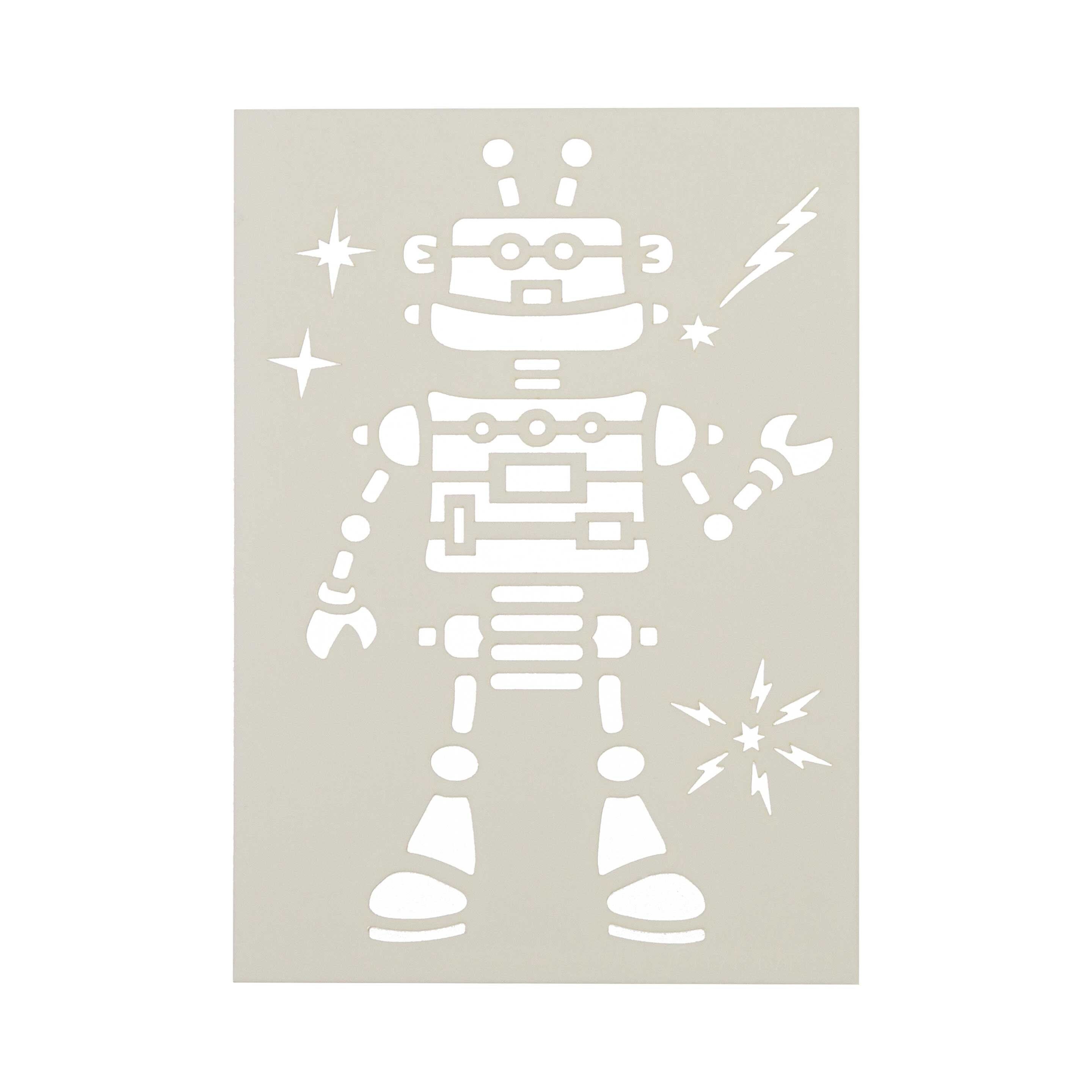 Robot Stencil Set / Artesanía para niños / Regalo de | Etsy