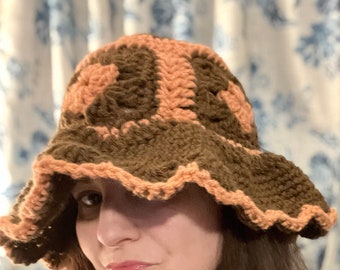 Crochet Festival Hat Granny Square Hat Pattern Hat Crochet Pattern Floppy Hat Easy Crochet Hat Pattern Beginner Crochet Pattern Granny