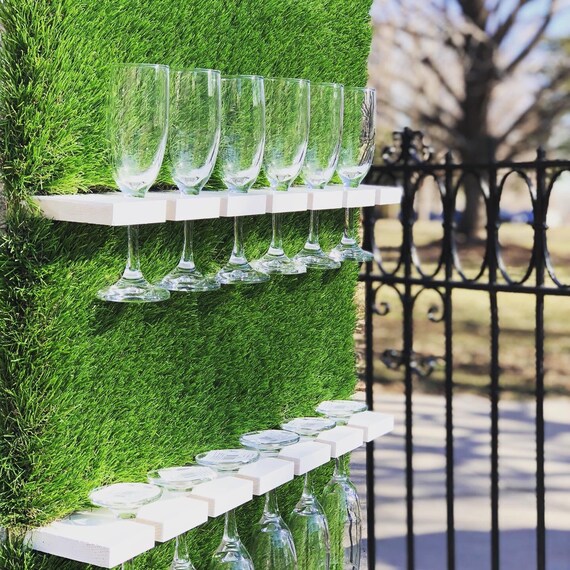 Champagne Wall With Stand Holds 24Champagne Flutes Champagne Bar