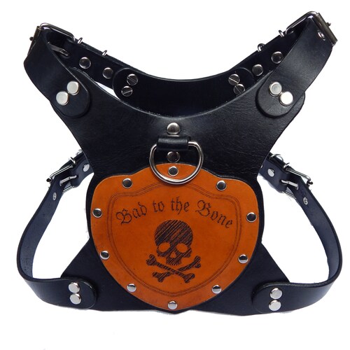 Beautiful Studded Design Leather Dog Harness Fits Large Breeds Etsy