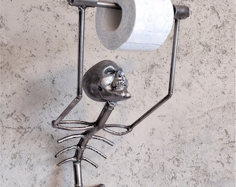 Skeleton toilet sale paper holder