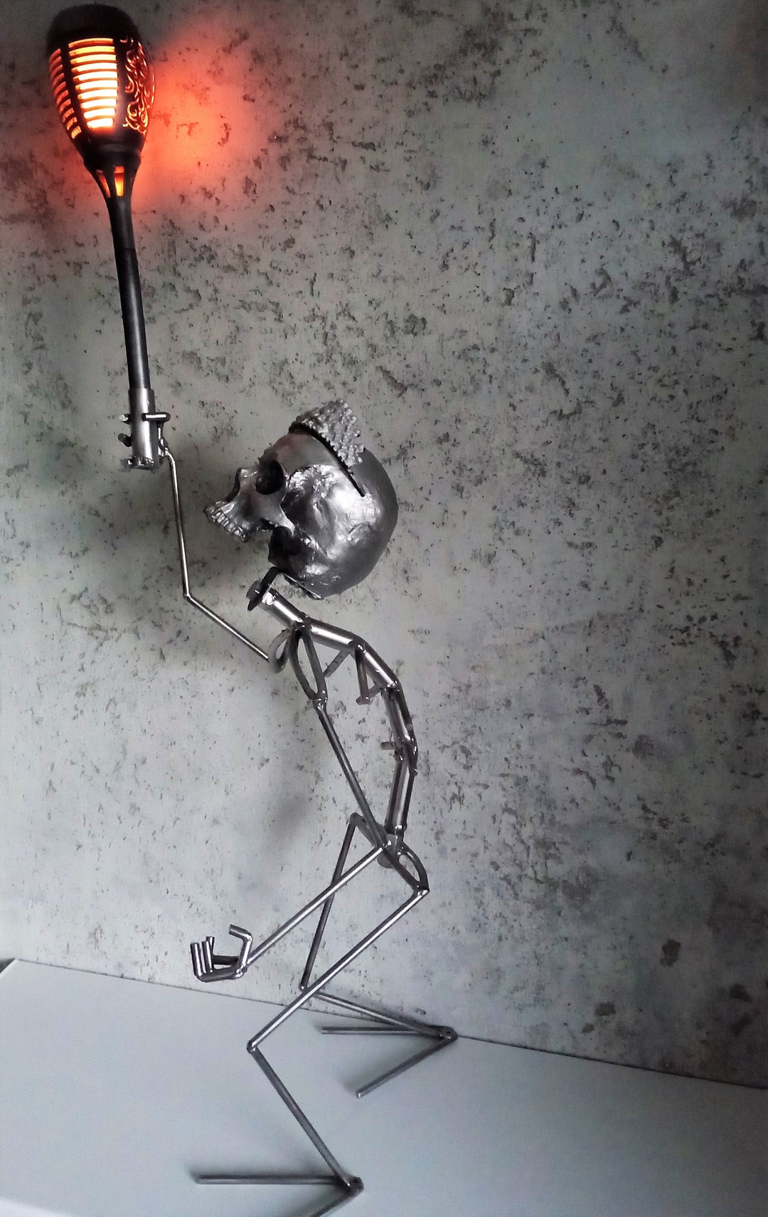 Floor Lamp, Skeleton, Skull, Skeleton Lamp, Garden Gnome, LED Lamp