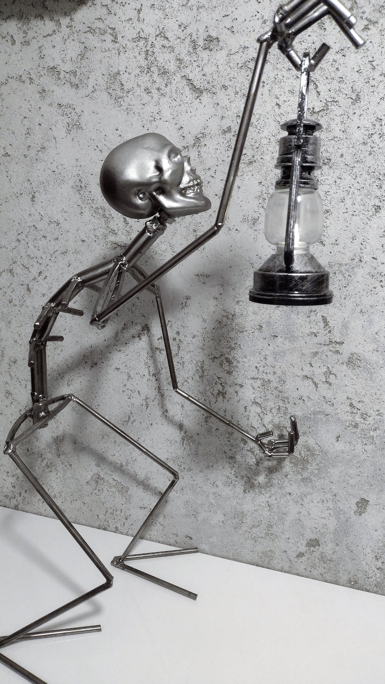 Floor Lamp, Skeleton, Metal Skeleton With LED Lamp, Skeleton Lamp