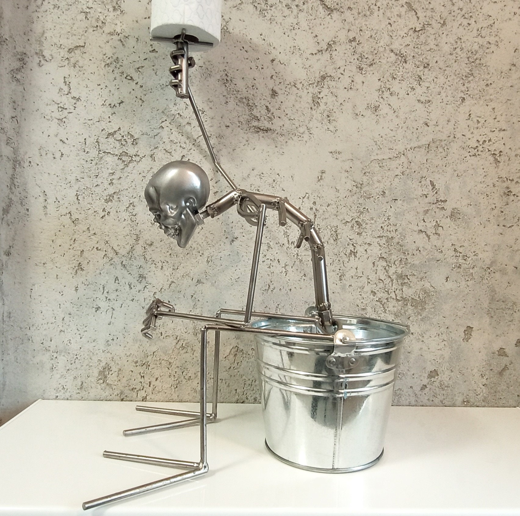 Skeleton, Toilet Paper Holder, Paper Stand, Metal Skeleton, Skull, 70 ...