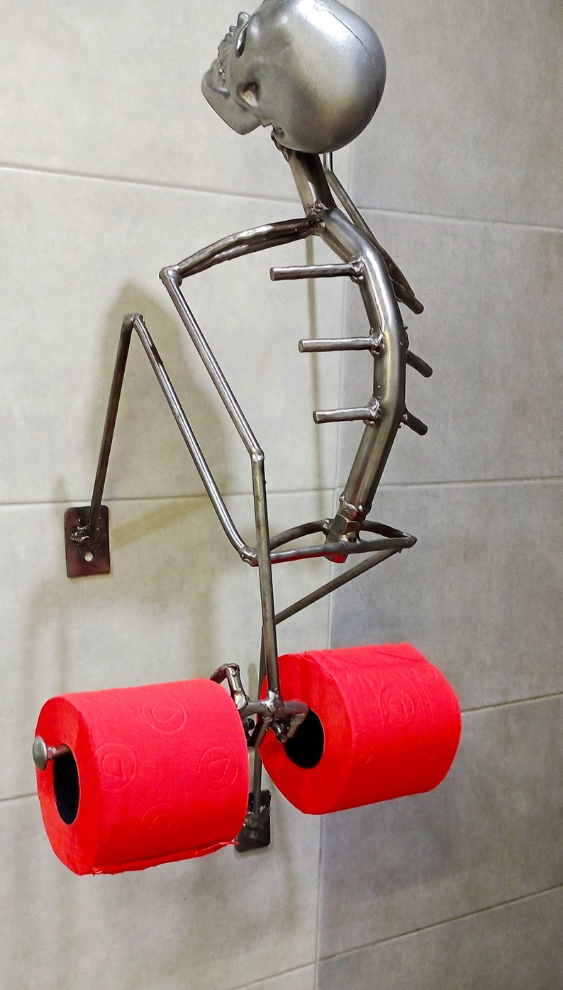 Toilet Roll Holder Hanging Wall Skeleton Skull Toilet Roll Etsy