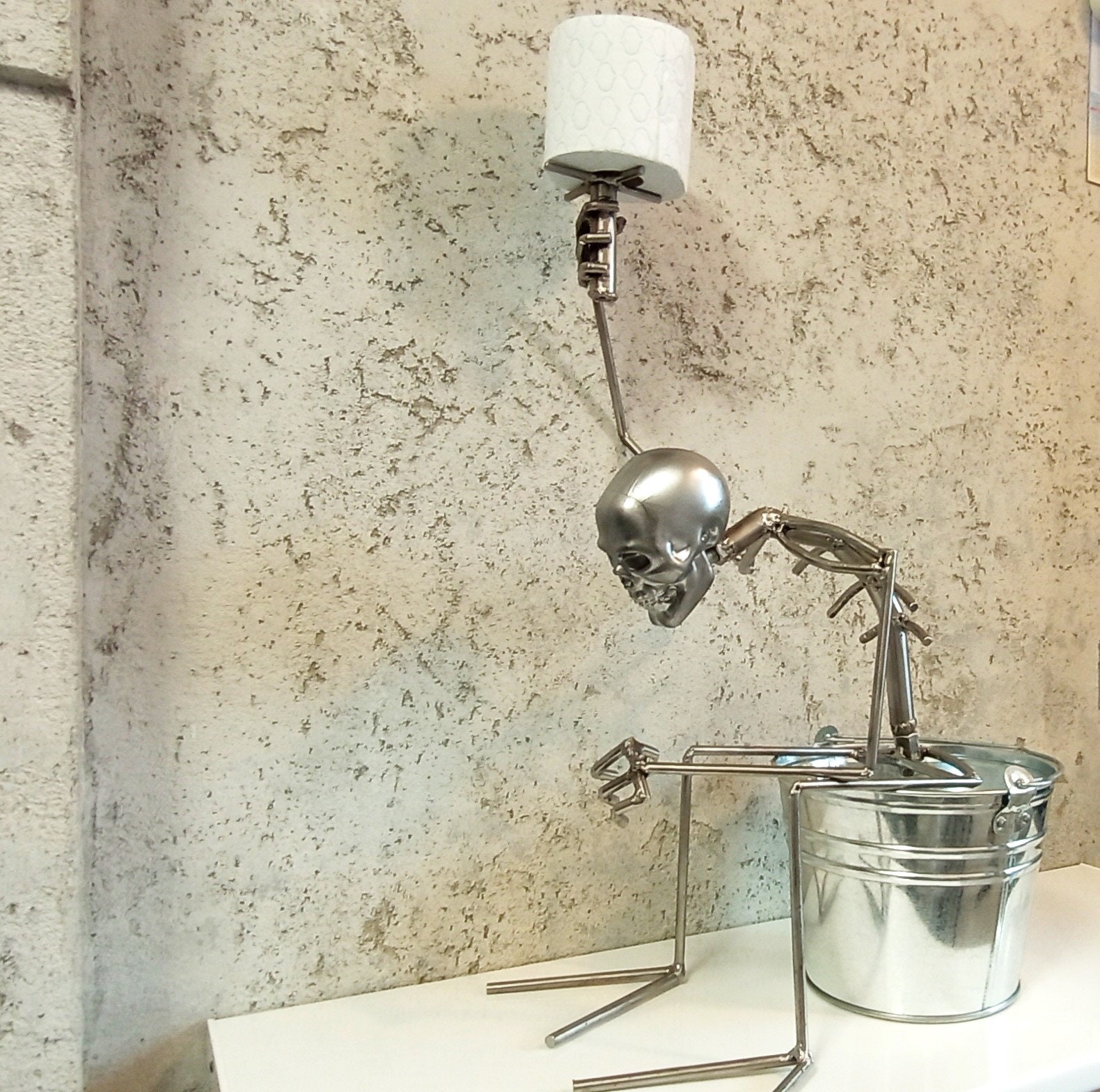 Skeleton, Toilet Paper Holder, Paper Stand, Metal Skeleton, Skull, 70 ...