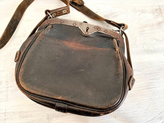 bus conductor leather money bag