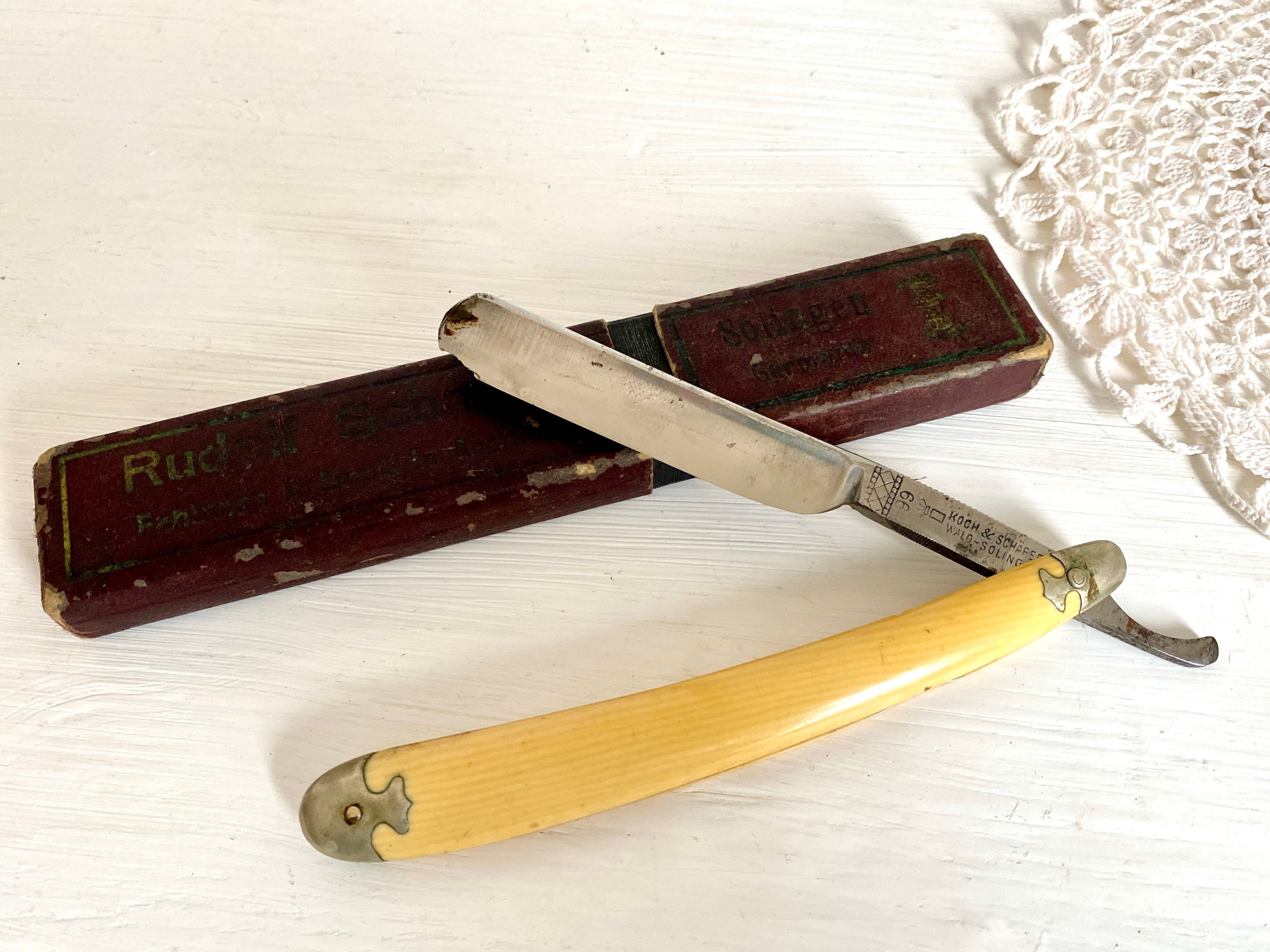 Antique German straight razor KAMA 99 Koch Schäfer Wald Etsy