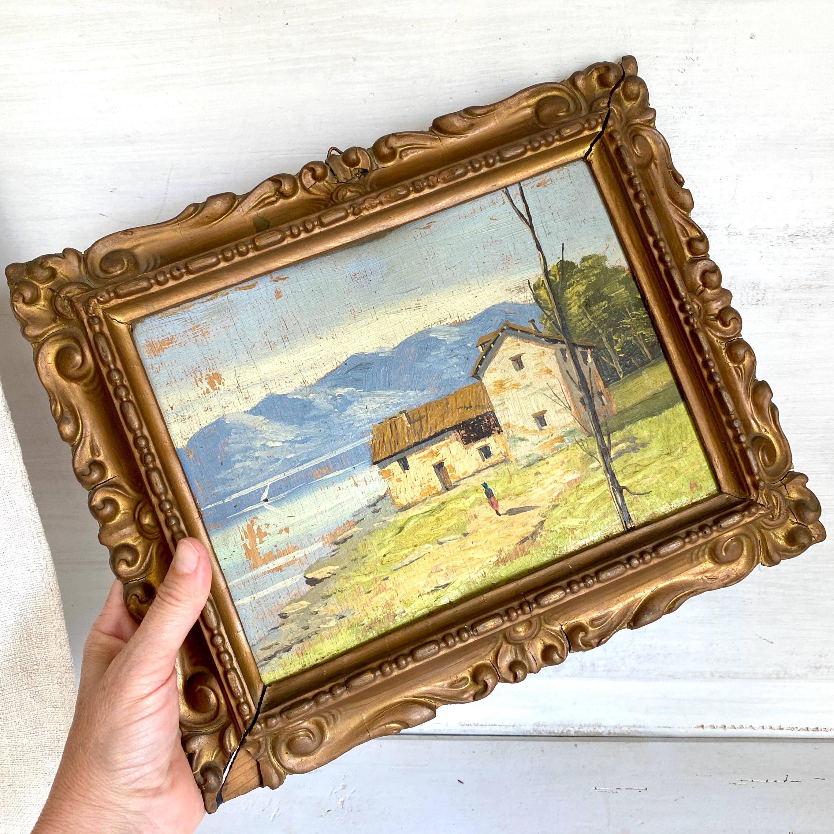 French brocante oil paintings - Etsy 日本