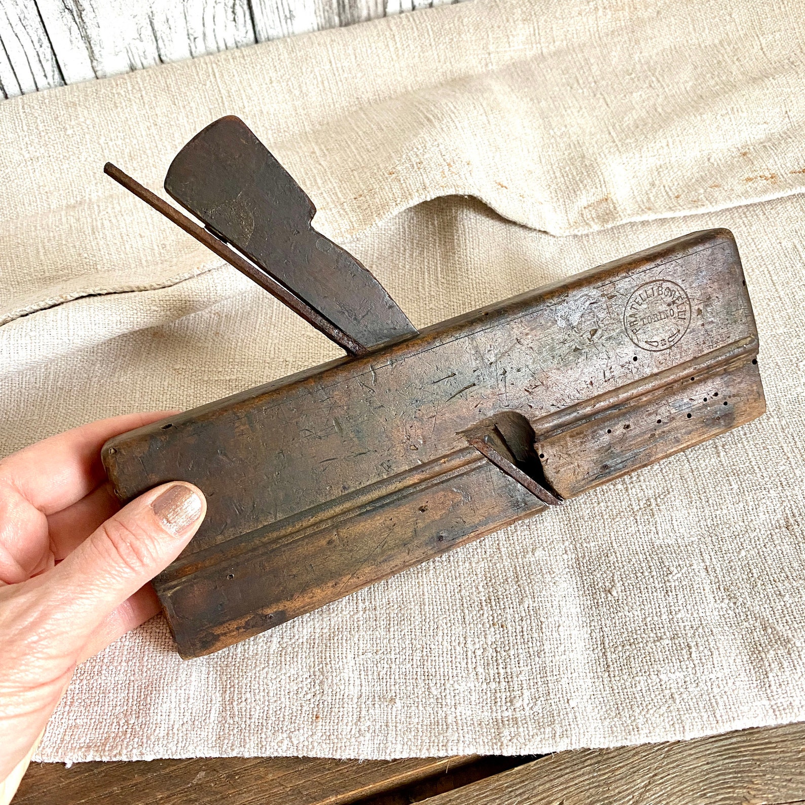 Antique Moulding Plane 1800s Hand Plane Primitive Woodworking Etsy