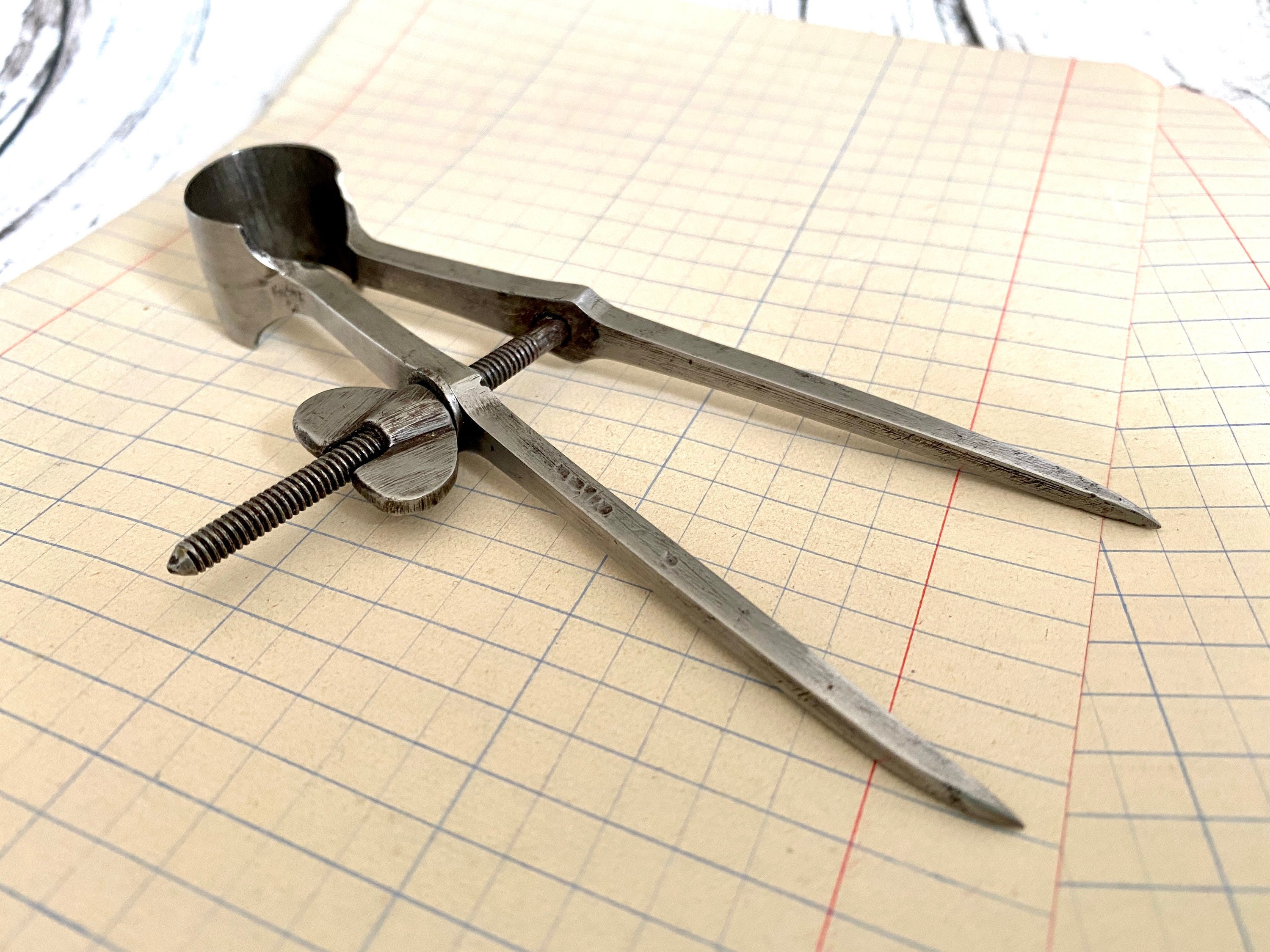 Antique caliper 1800s set of two compass divider hand Etsy