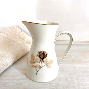 ヴィンテージ 磁器 クリーマー ミルクジャグ ROSENTHAL シャドウ ローズ デコレーション 1960 年代