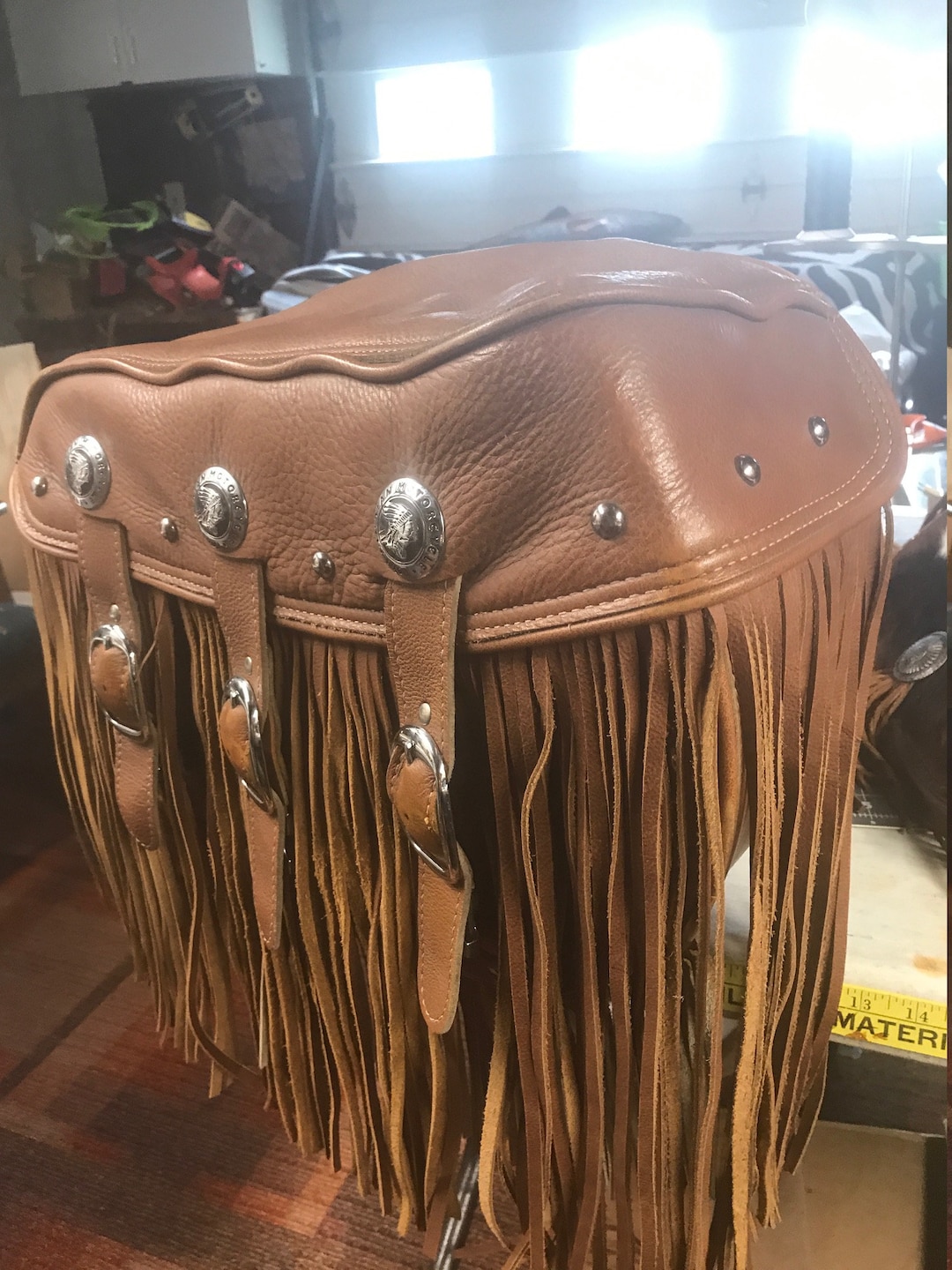 Long Tan Upper Saddlebag Fringe Etsy