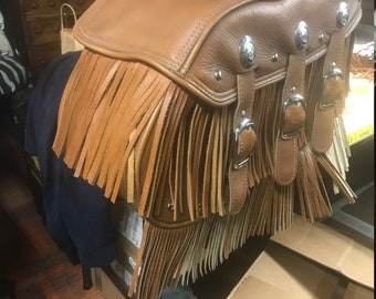 UPPER saddlebag fringe for Vintage Indian Motorcycle