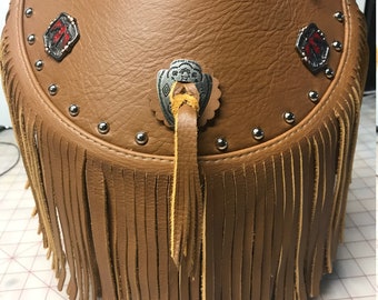 Desert Tan Leder Schmutzfänger hinten für Polaris Indianer außer Scout und Challenger