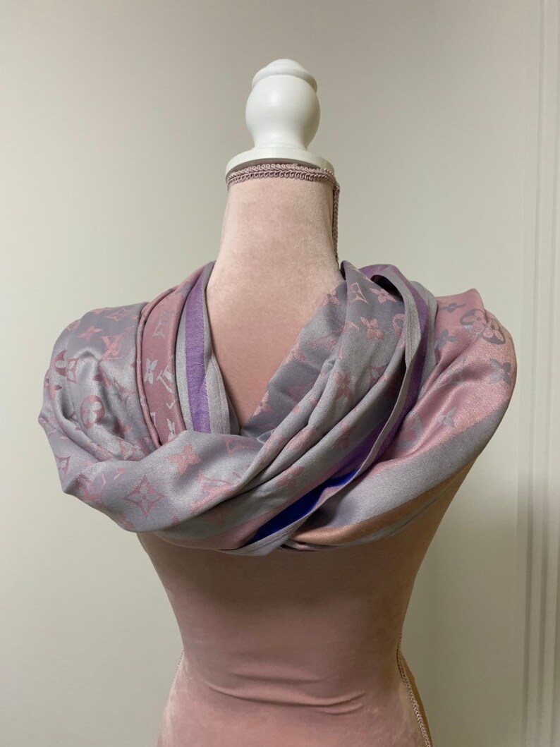 Vintage silk luxury scarf# L v style