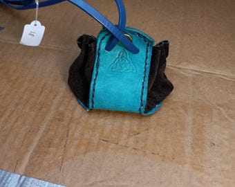 Medieval style leather coin pouch