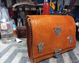 Medieval style Celtic belt pouch