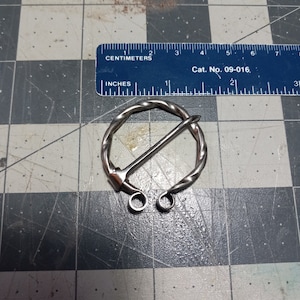 Sterling silver Celtic / Norse/ Viking Cloak Clasp / Pin
