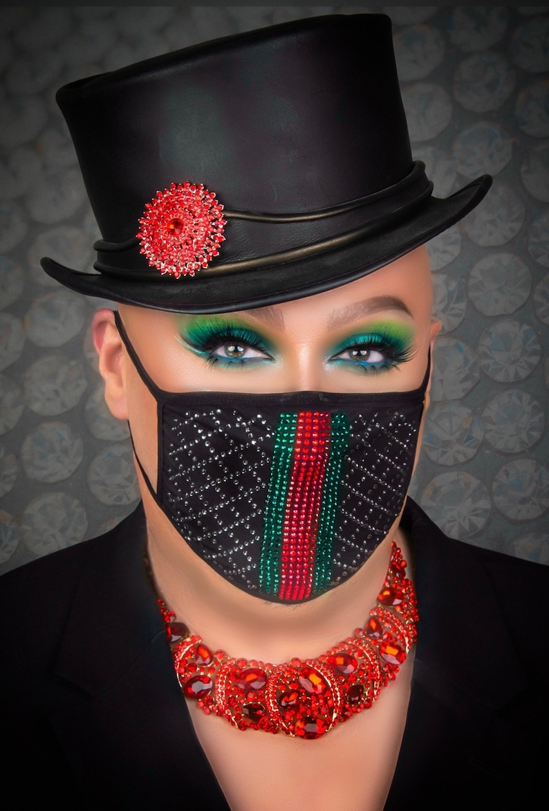 Gucci Inspired Crystal Face Mask Washable Breathable PM2.5