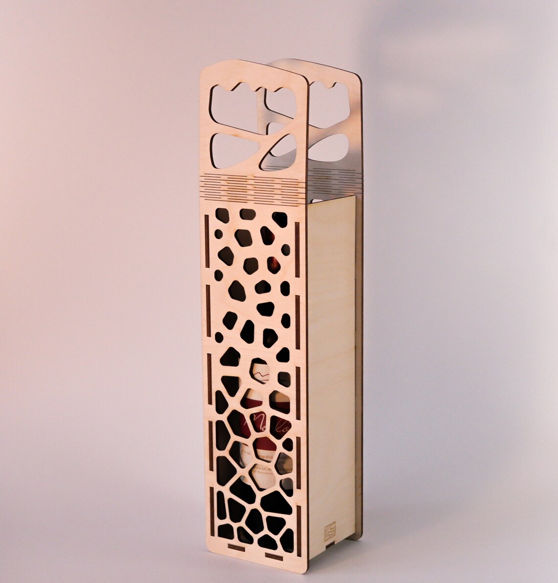 Wine Box Vector File Laser Cut Project Plan Instant Etsy