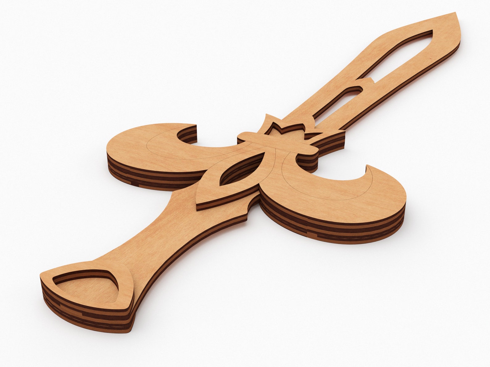 Laser Cut Sword File Project Template Sword Vector File Etsy