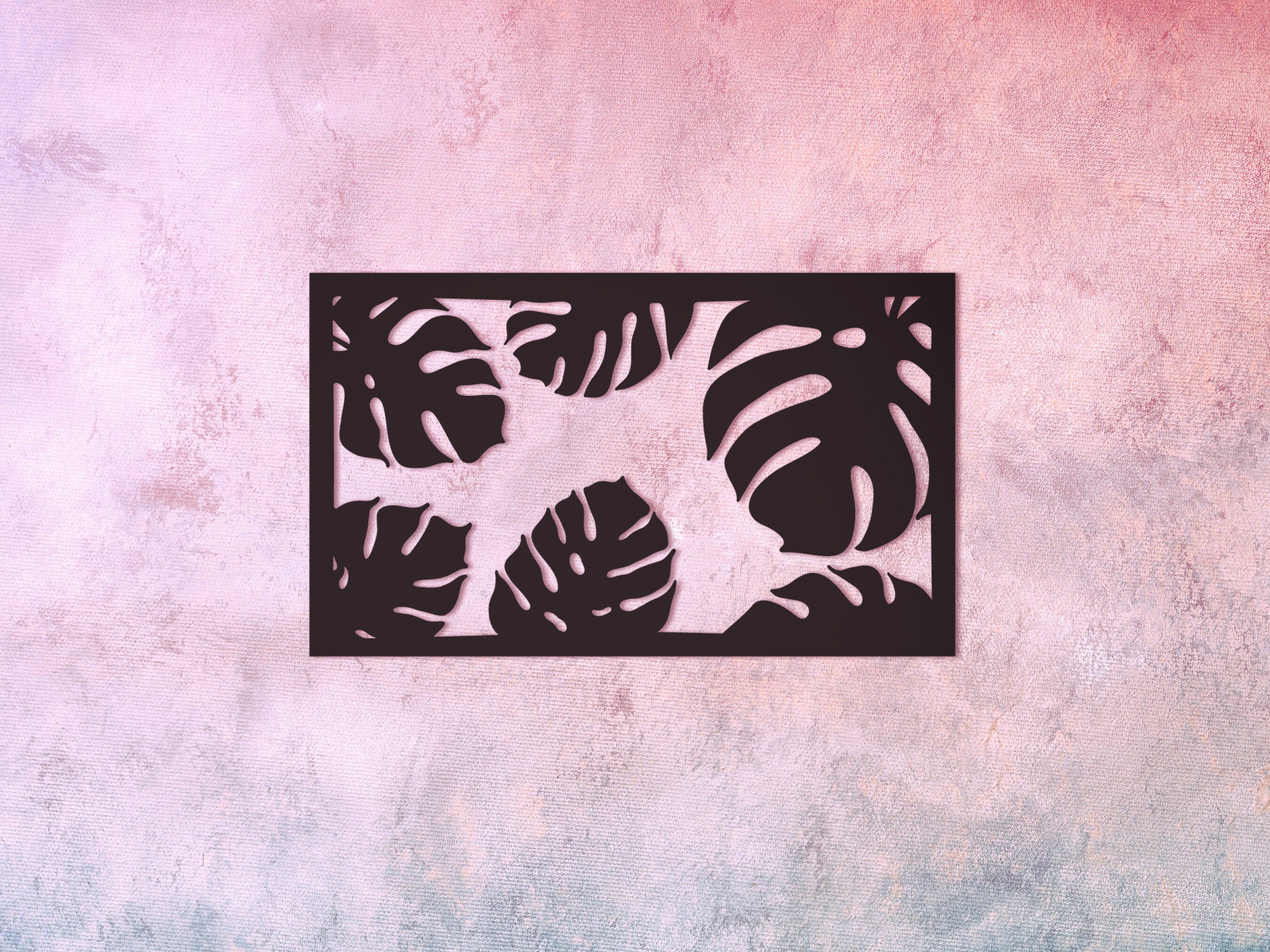 Monstera Vector SVG - Wall Art Laser Cut File - Cricut Stencil - Vinyl ...