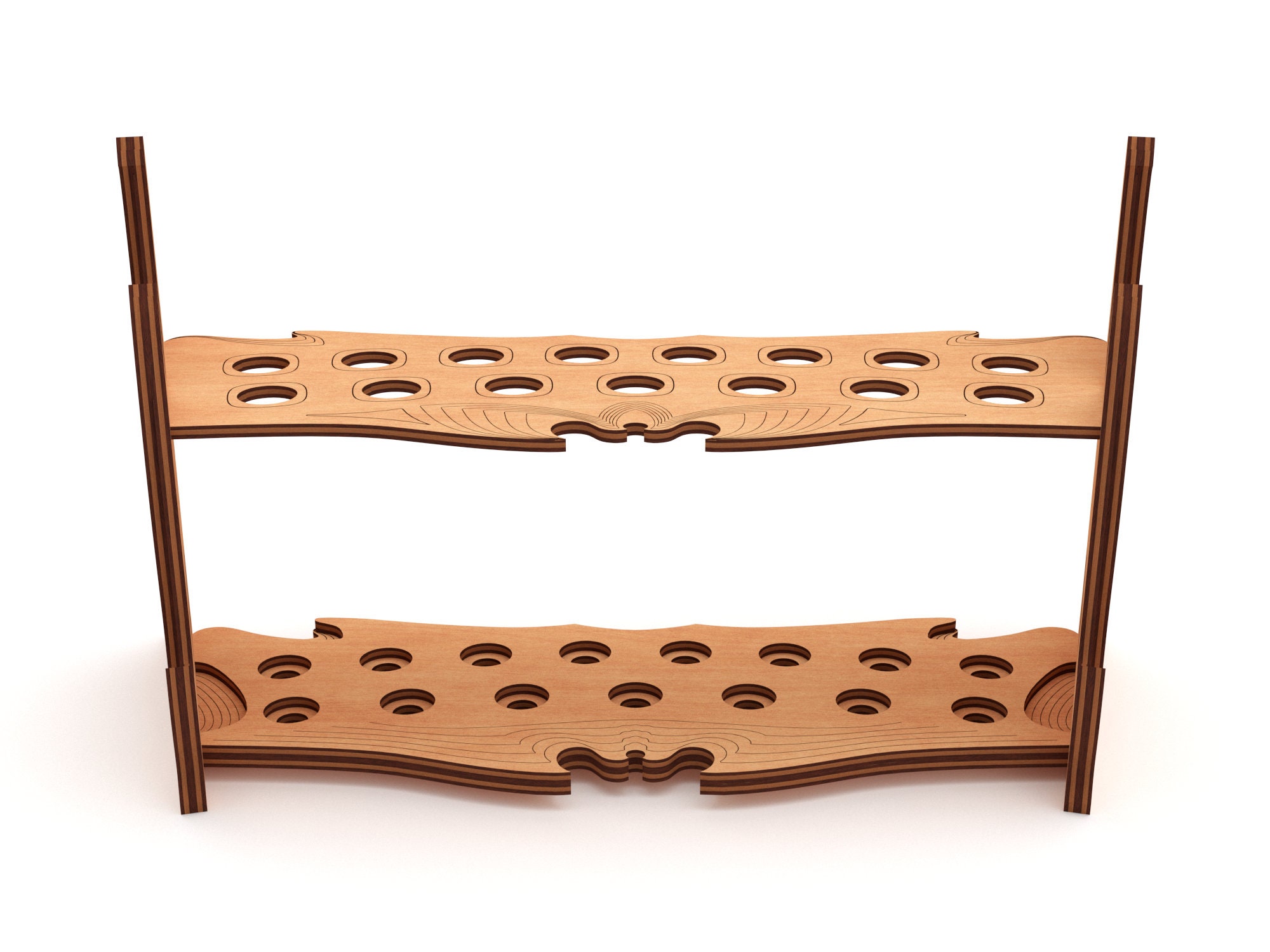 Test Tube Spice Rack Vector File - Laser Cut Project for Cnc - Counter ...