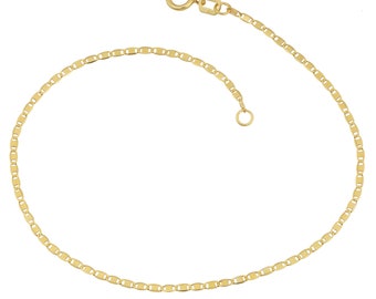 10k Yellow Gold 1.1mm Valentino Bracelet (7.5 inch)